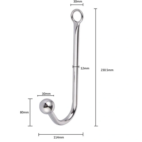 Hook with Elegant Cuffs Beaded 5334 Anal Collar and 1124